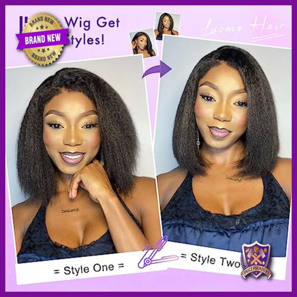 10 Inch Short Bob Human Hair Wig Glueless Lace Front Natural Hairline main image 4